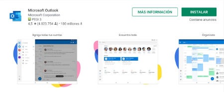 Microsoft Outlook en movil